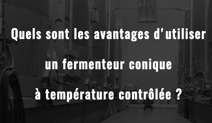 Quels sont les avantages d'utiliser un fermenteur conique à température contrôlée ?